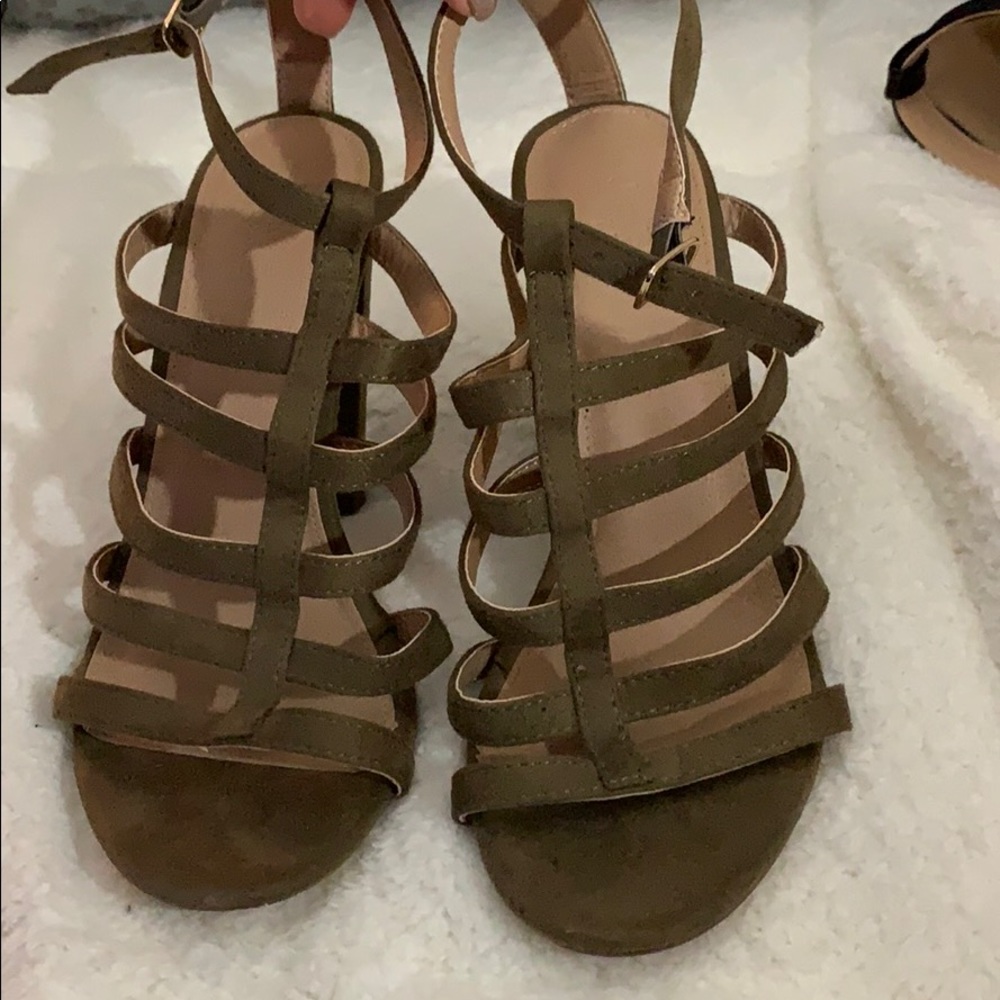 Suede heels